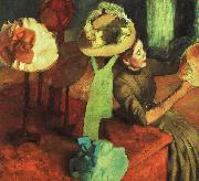 Edgar Degas The Millinery Shop oil painting reproduction